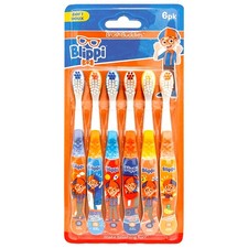 Blippi Toothbrush Set of 6 Pack Soft Bristle ...