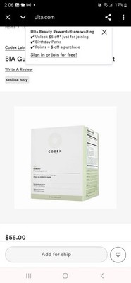 Codex Labs BIA GutBuilder Prebiotic Supplement For Gut Health, Free Ship (30 ct)
