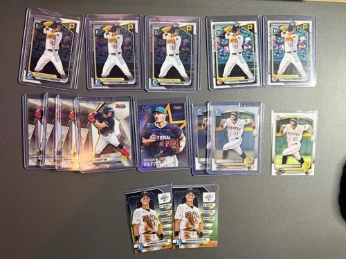 Bowman KONNOR GRIFFIN 15 Card Rookie PIRATES BDC-22 Bowman First 2024 2025