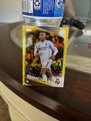 2025-26 Topps Uefa Club Competitions - Kylian Mbappe #112 Yellow Inferno /299