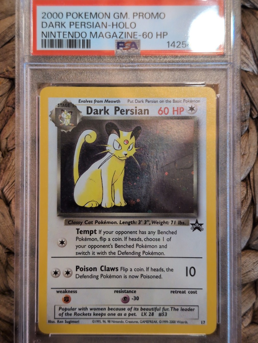 2000 Dark Persian 17 NINTENDO POWER Black Star PROMO PSA 7 Pokemon