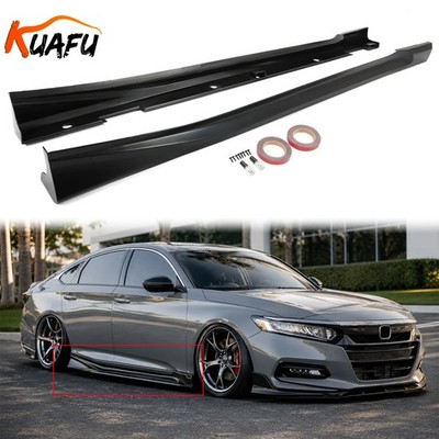 For Honda Accord 2018-2022 Add On Side Skirt Extension Black YF Style