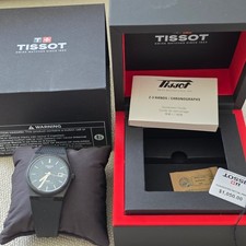 Tissot PRX Powermatic 80 Automatic Carbon Fiber Black Men's Watch Box  Papers