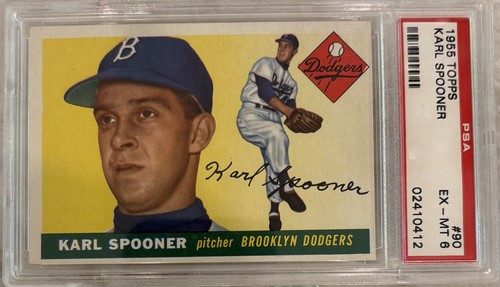 1955 Topps Karl Spooner #90 card