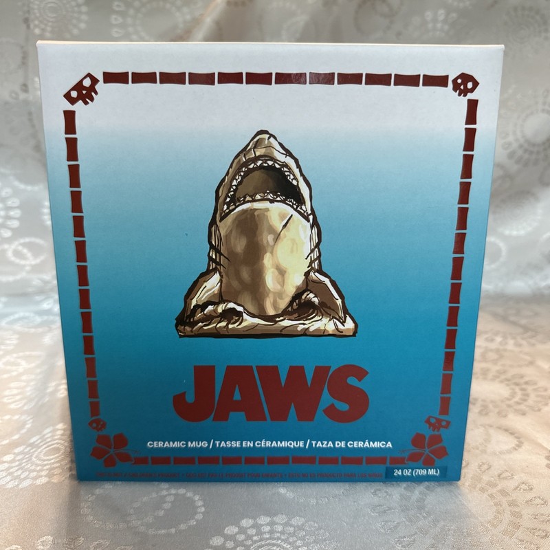 JAWS MONDO Tiki Mug Cup Get Out of the Water Variant Red Black Ceramic NIB