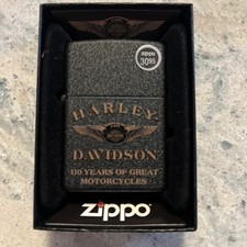Harley-Davidson Zippo Lighter 110 Years of Great Motorcycles Collectible