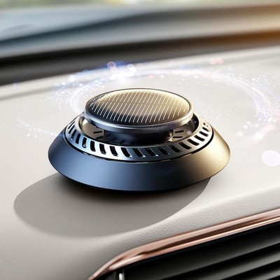 Solar Car Air Freshener Cologne Dashboard UFO Solar-Powered Auto Rotary Diffuser