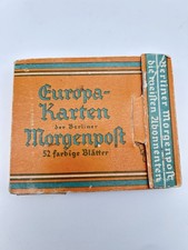 Alte Europa Karten der Berliner Morgenpost - 52 farbige Karten  1926 Komplett