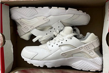 Nike Huarache Run GS White/Pure Platinum Unisex Kids Sneakers US 5Y