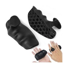 Rubber Gym Grips for Weights Training, Ergonomic Workout Grip for Weight Lift...