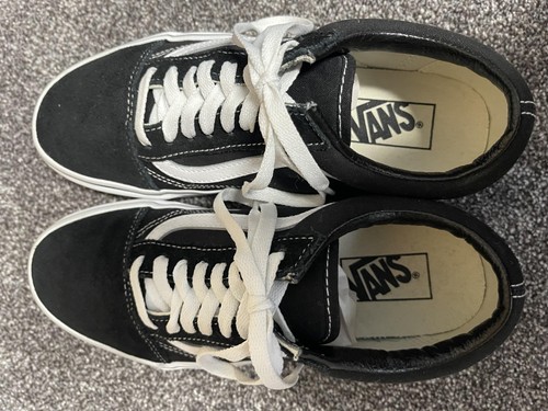 Vans Old Skool Zapatos Para Hombres Talla 7.5 Negro Blanco Clásico Skate Zapatillas bajas - Imagen 7 de 12