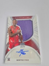 2022 Panini WWE Chronicles - Silhouettes Montez Ford Patch/Auto /99 #SL-MFD