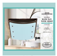 Buckingham Decorative 100 CFM 2.0 Sones Bathroom Ventilation Exhaust Fan