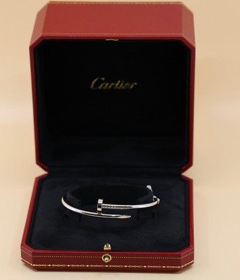 Cartier Juste un Clou Classic Bracelet - B6048317- 18k White Gold SZ-18 S108861