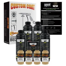 Raptor Shoreline Beige Urethane Spray-On Truck Bed Liner Spray Gun, 4 Liters