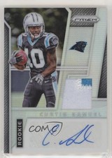 2017 Panini Prizm Rookie Silver 87/99 Curtis Samuel #RPA-CS Patch Auto xr1