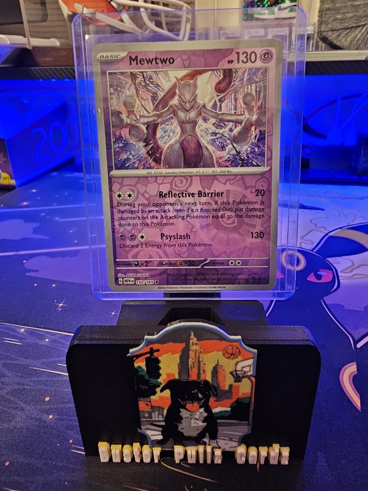 Mewtwo Reverse Holo Rare #150 Near Mint Card Pokemon 2023 Scarlet & Violet 151