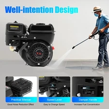 212cc 7.5HP 4-Stroke Gasoline Engine Steel Start Engine W/ Pull Start