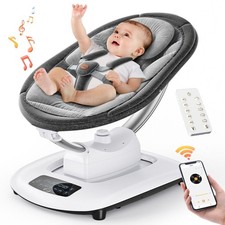 Remote Control Baby Swing For Infants 3D-motion Electric 5 Speeds Timer Music US