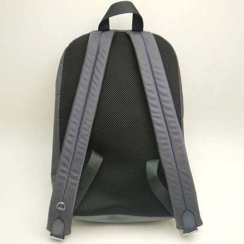 Coach Backpack F22371 Nylon Leather Blue/Grey 10in - Picture 3 of 9