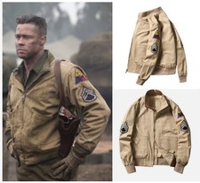 Work Jacket WWII Retro Vintage Jacket Vintage Fury Tank Jacket Spring and Autumn