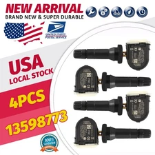 4PCS GENUINE TPMS TIRE PRESSURE SENSOR OEM 13598773 For BUICK CADILLAC CHEVROLET