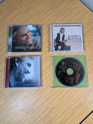 KSH Lot Of 4 Andrea Bocelli CDs Vivere, Sogno, Amore, Cinema