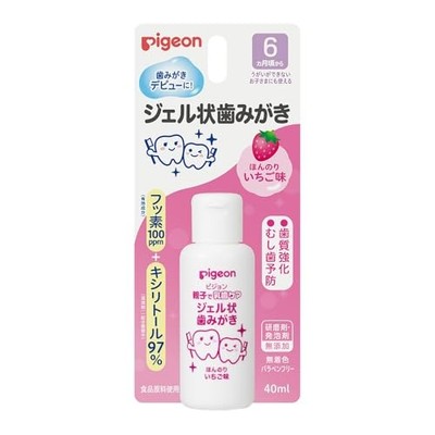 Pigeon Parent and Child Baby Teeth Care Gel Toothpaste Strawberry Flavor 40ml