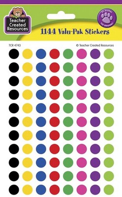 Teacher Created Resources Colorful Circles Mini Stickers Valu-Pak Multi Color 