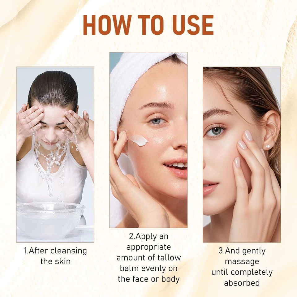 2 Pack Tallow and Honey Balm, Premium Beef Tallow and Wild Honey,Balm for Skin   - Image 4 of 4