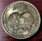 Vintage 1974 Hoffman & Hoffman 99.9% Silver 1 oz Round .999 Fine Top Date Type I