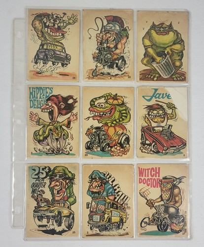 Vintage 1970's Donruss Odder Odd Rod Trading Cards Lot of 58 Collector Hot Rod - Picture 7 of 10