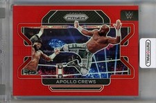 2022 Panini Prizm Wwe Apollo Crews Red 74 011/299