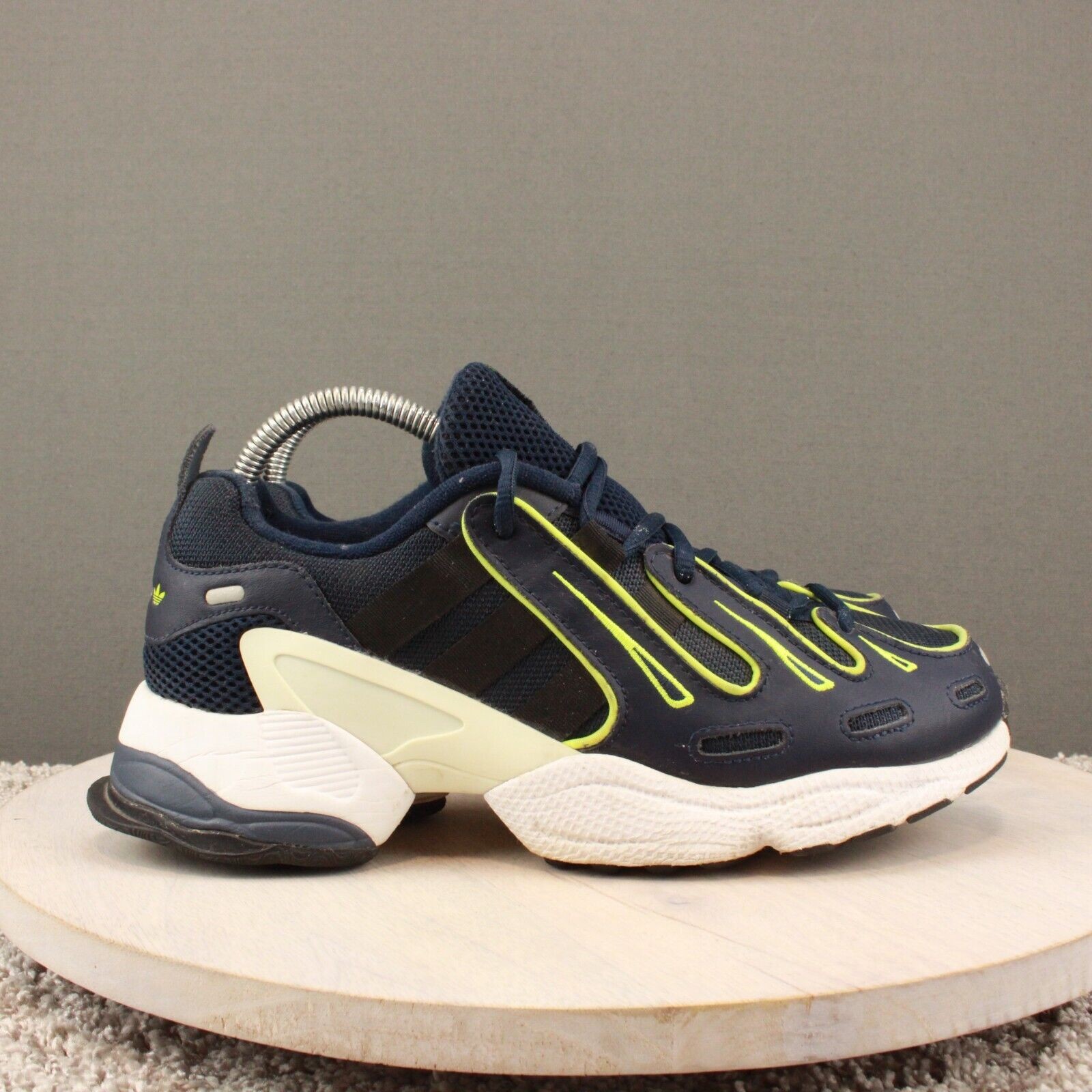 Adidas EQT Gazelle Sneakers Mens 8.5 Navy Neon Ye… - image 1