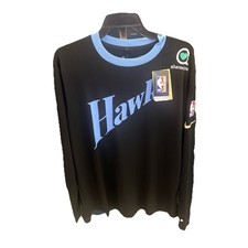 Atlanta Hawks Nike City Edition Pregame Long Sleeve Shooting Shirt Large