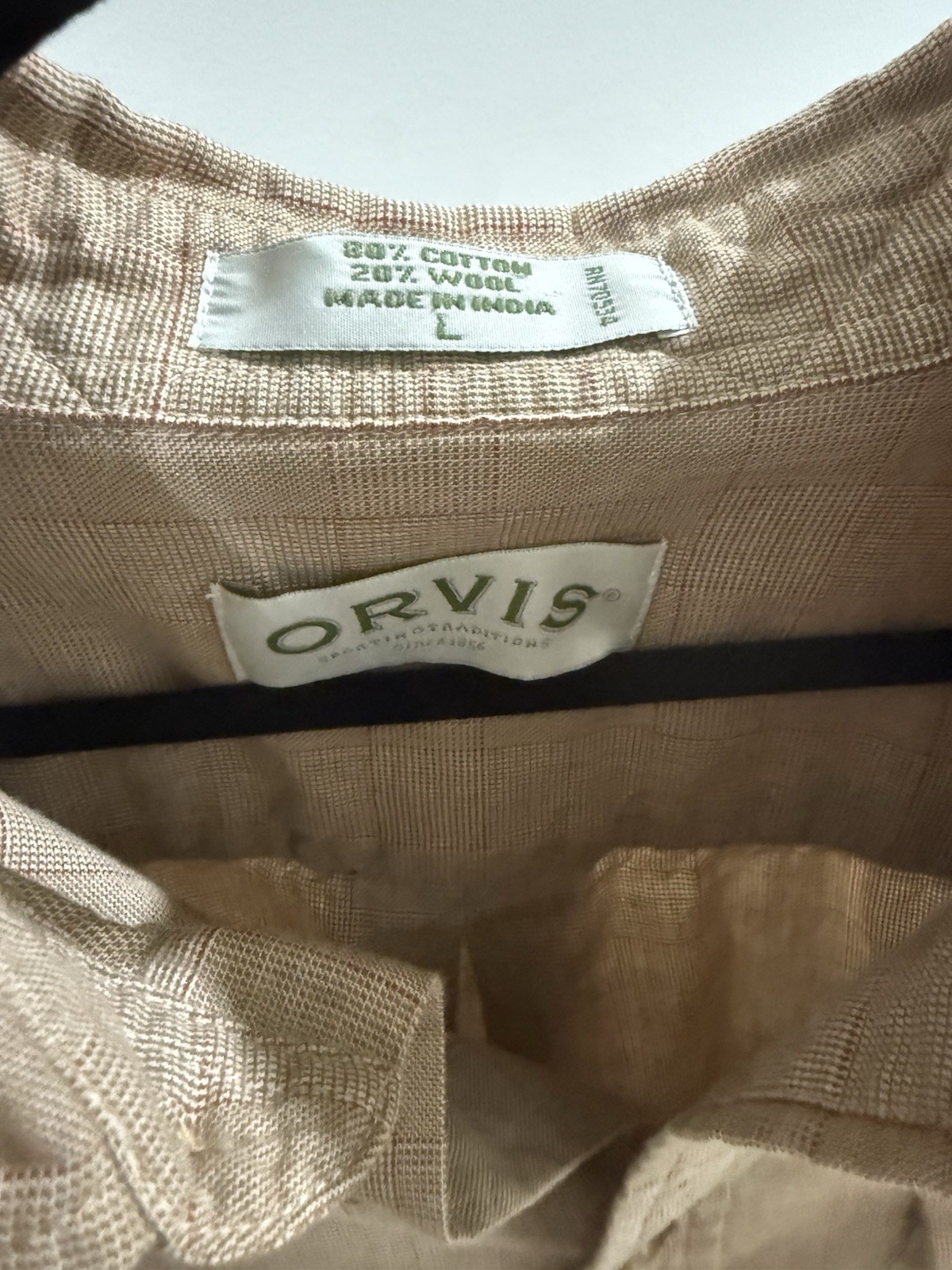 Size large Orvis button-down, collared, long slee… - image 2