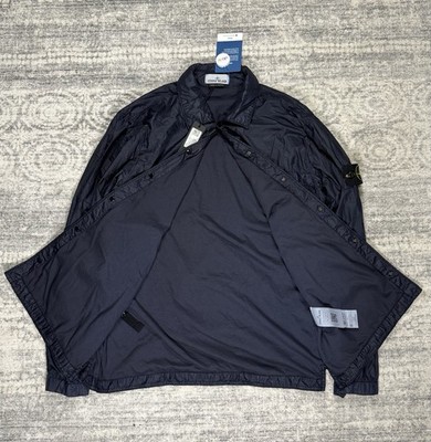 Stone Island Authentic Garment Dyed Nylon Navy Jacket Double Layer