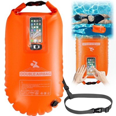 Schwimmboje Aufblasbar Rettungsboje Triathlon Buoy Schwimmen Open Water Boje DE