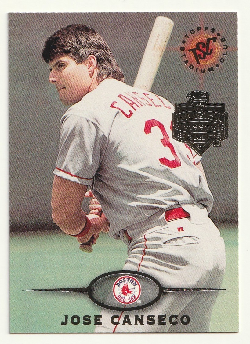 JOSE CANSECO 1995 Stadium Club Super Team Division Winner #347 Red Sox Topps*
