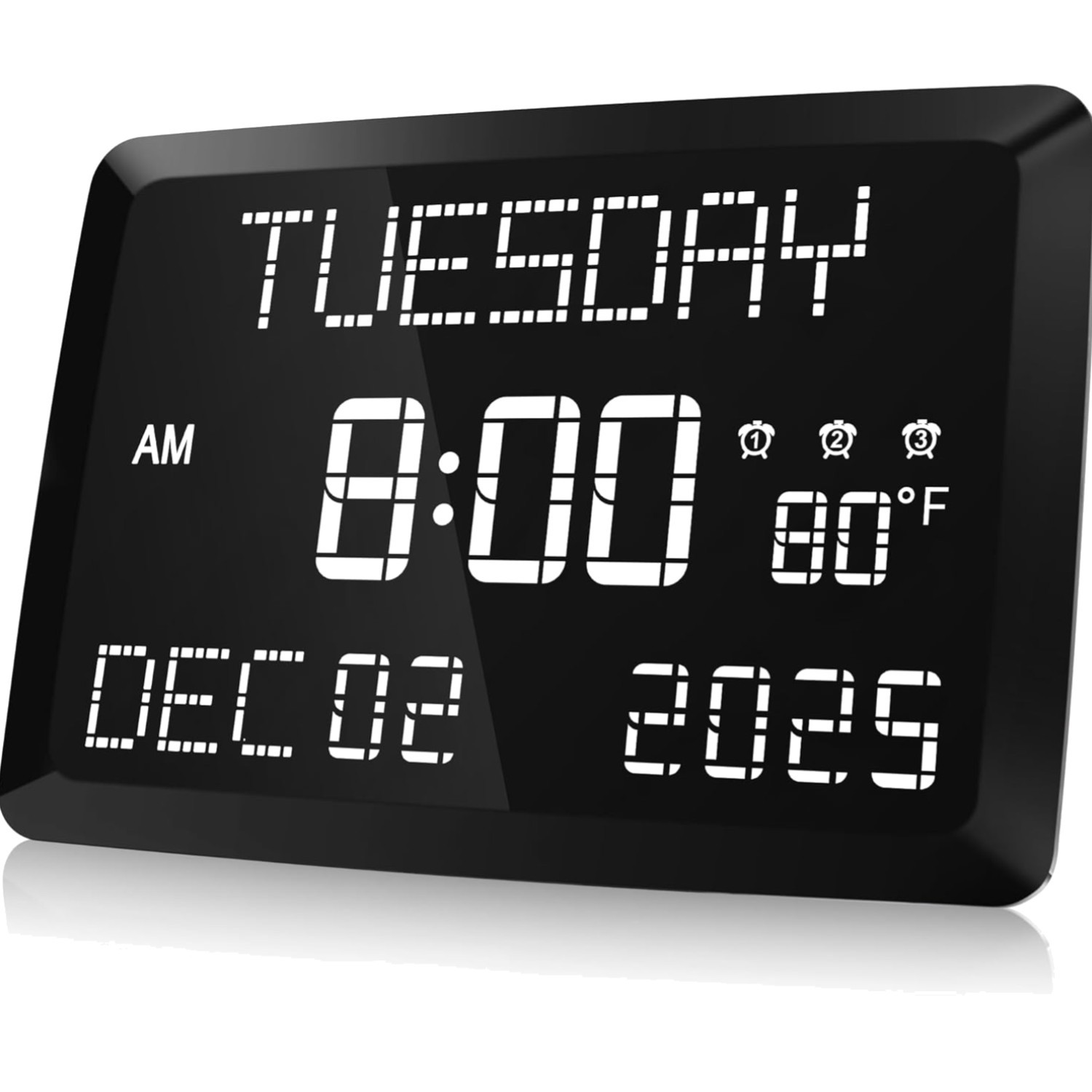 Multi-Function Digital Alarm Clock with 11.5'' Display & Easy-To-Read Features