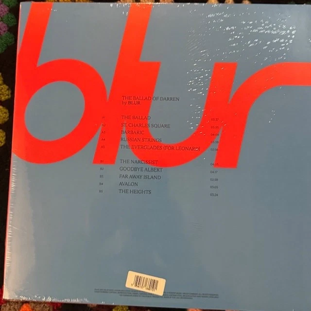 Blur - The Ballad Of Darren [Indie-Exclusive Blue Vinyl] NEW Sealed Vinyl Foto 4 de 4