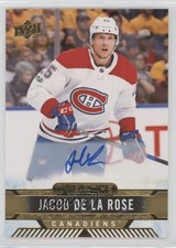 2017-18 Upper Deck Overtime Rookies Gold Foil Jacob De La Rose #151 Auto 1h6a