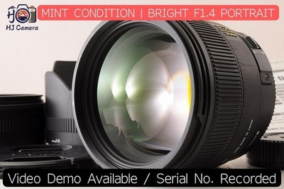 [NEUWERTIG mit Haube] Sigma 85 mm f/1.4 EX DG HSM AF Objektiv für Nikon F...