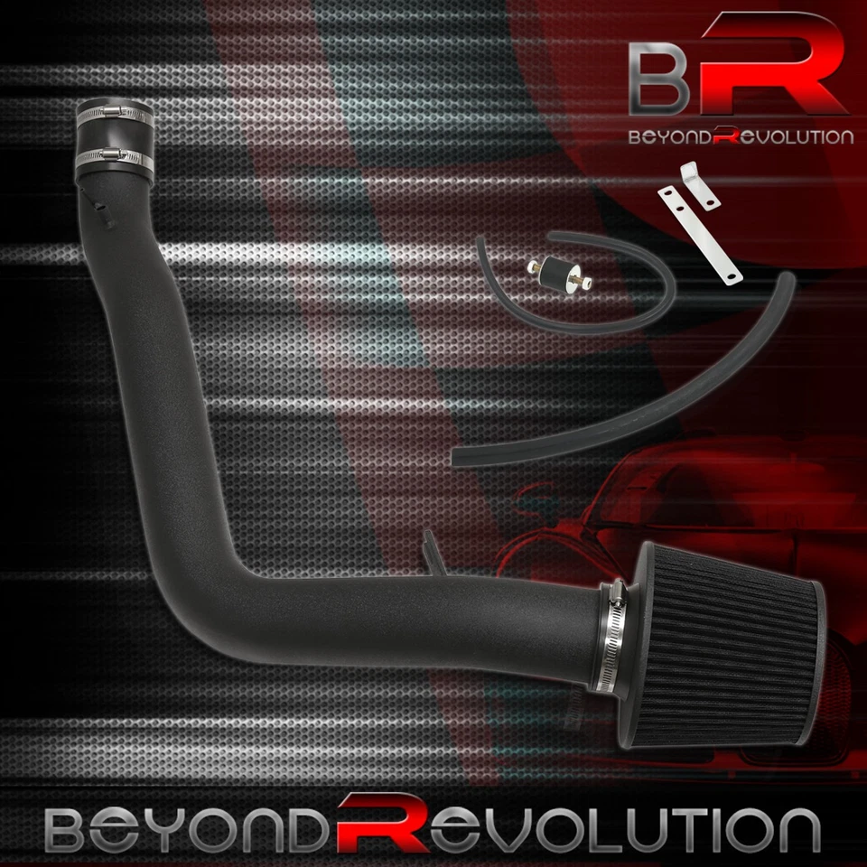 Para 1990-1993 Integra Entrada de Aire Frío Inducción Tubería Aluminio Negro + Filtro Foto 3 de 3