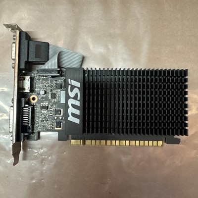 MSI GeForce GT 710 2GB DDR3 Graphics Card (GT 710 2GD3 LP) - Rusty But Works