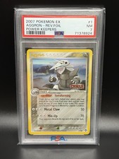 2007 AGGRON Pokemon Card #1 1/108 EX Power Keepers Reverse Holo Foil PSA 7 on eBay