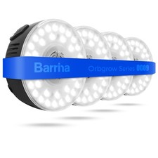 Barrina Orbgrow OG09 Puck LED Grow Light, 5000K 36W 4 x 9W, 540 Watt Equiv , Pla