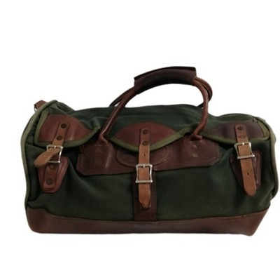 Canvas Boston Shoulder Bag Model GRN Faded CANVAS BACK