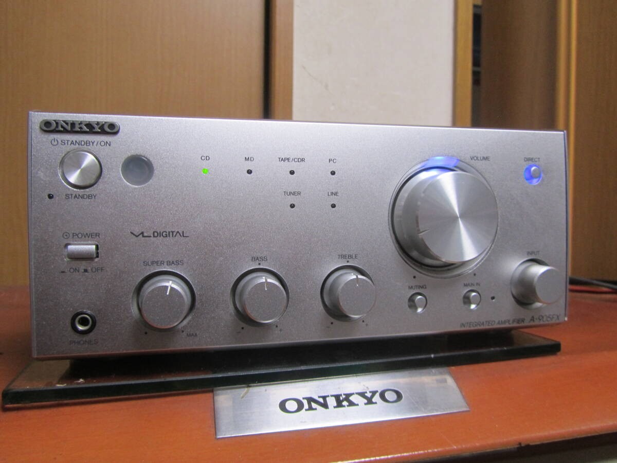 ONKYO　A-905FX ONKYO A-905FX Pre-Main Integrated Stereo Amplifier Silver