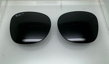 Rayban 0707S Authentic Polarized Black glass Size 53 Replacement Lenses NEW
